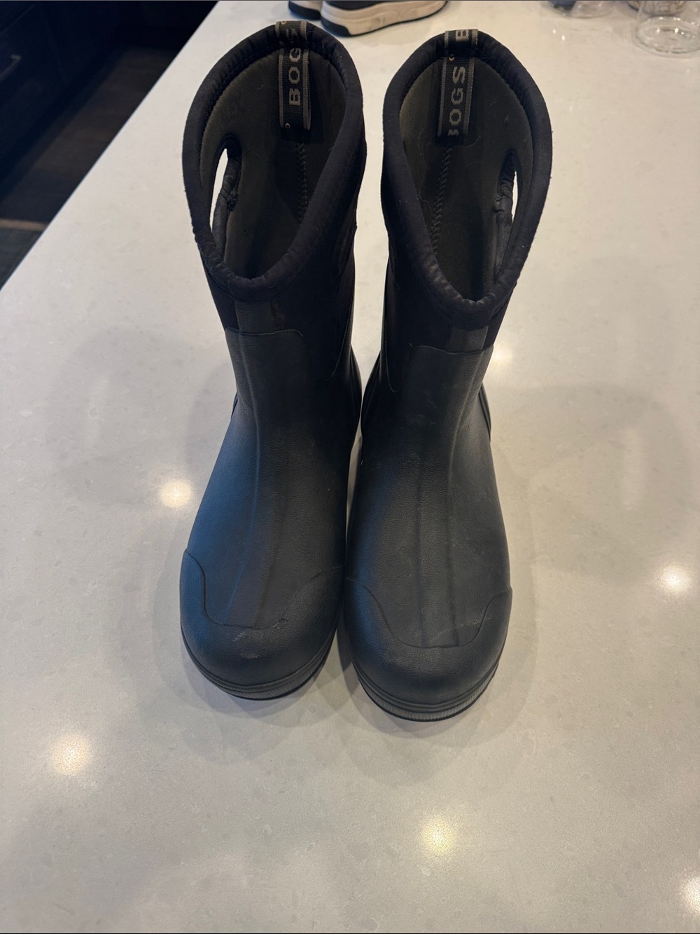 Bogs Black ultra mid Men's Waterproof Pull-On chemical slip resistant Boots